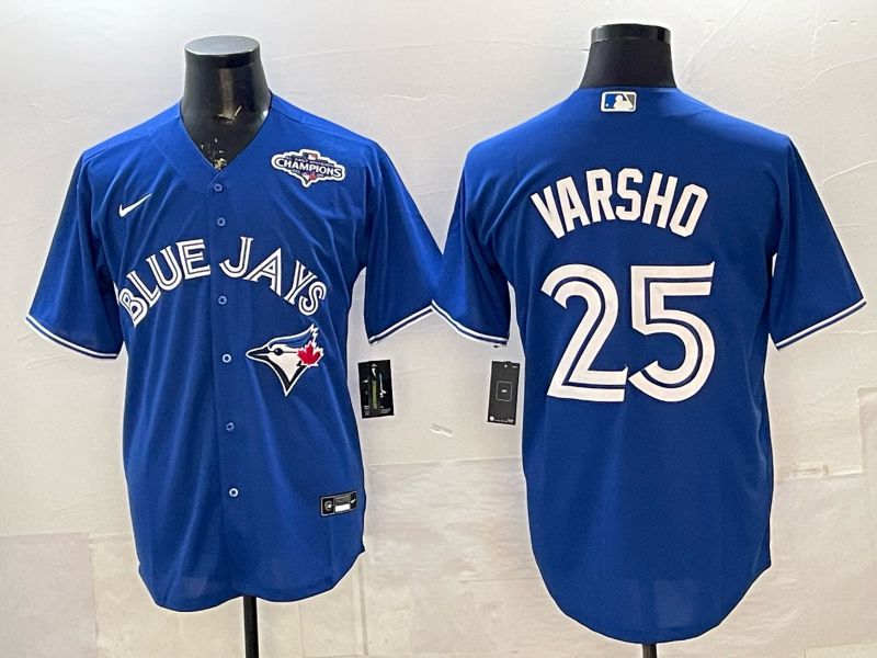 Men Toronto Blue Jays #25 Varsho Blue 2026 Nike Game MLB Jersey 003